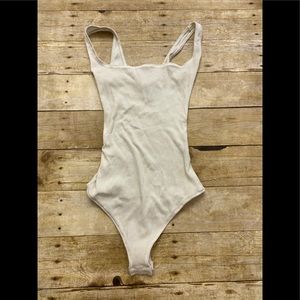 Skims ribbed bodysuit cotton